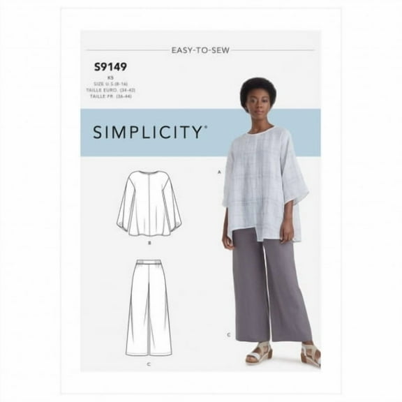 Simplicity Sewing Pattern 9149 Tops, Trousers
