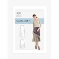 thumbnail image 1 of Simplicity Sewing Pattern 9179 - Misses' Skirts, Size: U5 (16-198-20-22-24), 1 of 6