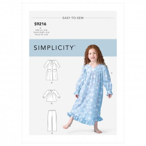 Simplicity Sewing Pattern 9216 Pyjamas
