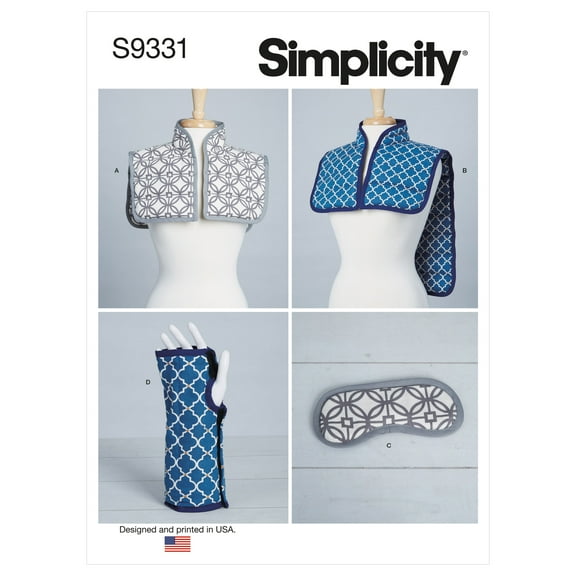 Simplicity Sewing Pattern 9331 Wraps, Capes, Wrist Warmers One Size