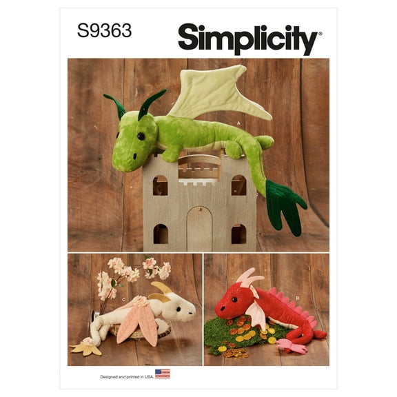 Simplicity Sewing Pattern 9363 Toys OS (ONE SIZE)