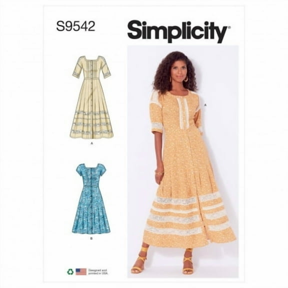 Simplicity Sewing Pattern 9542 Dresses A (8-10-12-14-16-18-20)