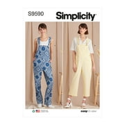 Simplicity Sewing Pattern 9590 - Misses Overalls, Size A XS-XL