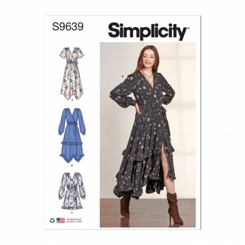 Simplicity Sewing Pattern 9639 Dresses H5 (6-8-10-12-14)