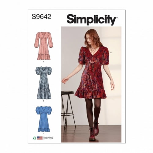 Simplicity Sewing Pattern 9642 Dresses D5 (4-6-8-10-12)