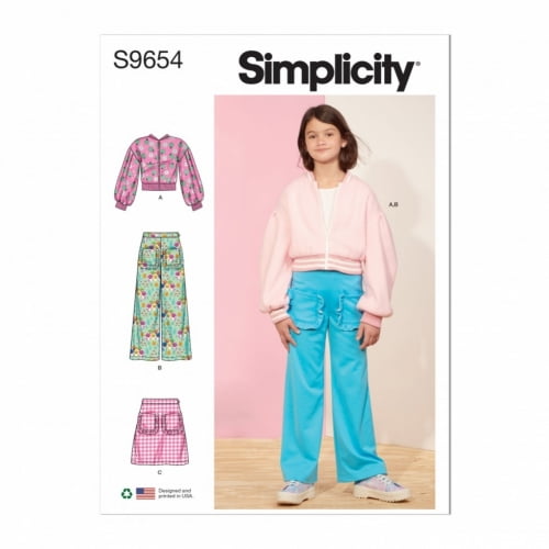 Simplicity Sewing Pattern 9654 Jackets, Trousers, Skirts