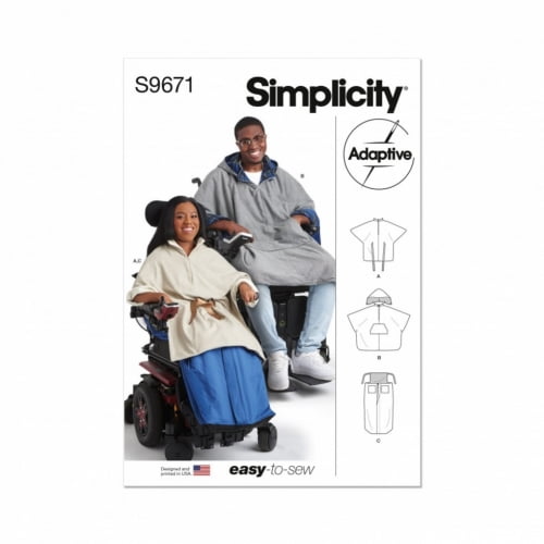 Simplicity Sewing Pattern 9671 Men, Women A (S-M-L)