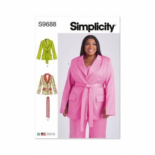 Simplicity Sewing Pattern 9688 Women W2 (20W-22W-24W-26W-28W)