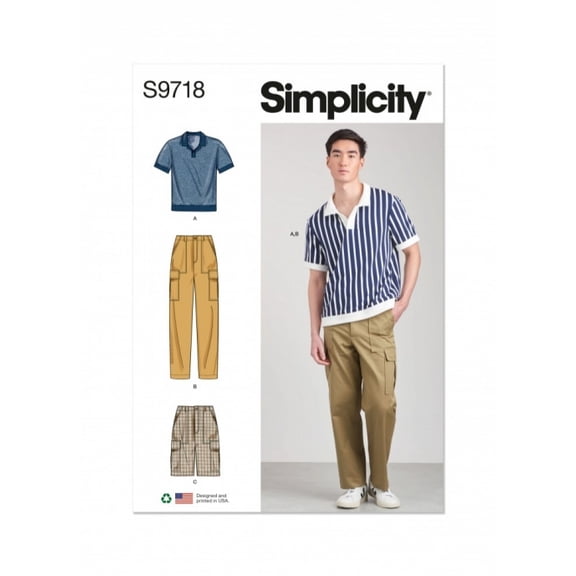 Simplicity Sewing Pattern 9718 Tops, Trousers, Shorts AA (38-40-42-44-46)