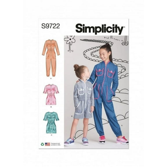 Simplicity Sewing Pattern 9722 Jumpsuits, Dresses HH (3-4-5-6)