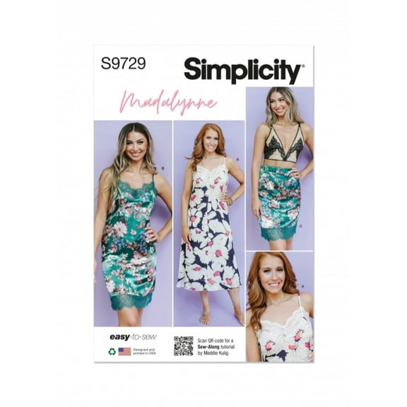 Simplicity Sewing Pattern 9729 Dresses, Skirts, Pyjamas BB (1X-5X)