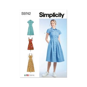 Simplicity Sewing Pattern 9742 - Misses' Dresses, Size: P5 (12-14-16-18-20)