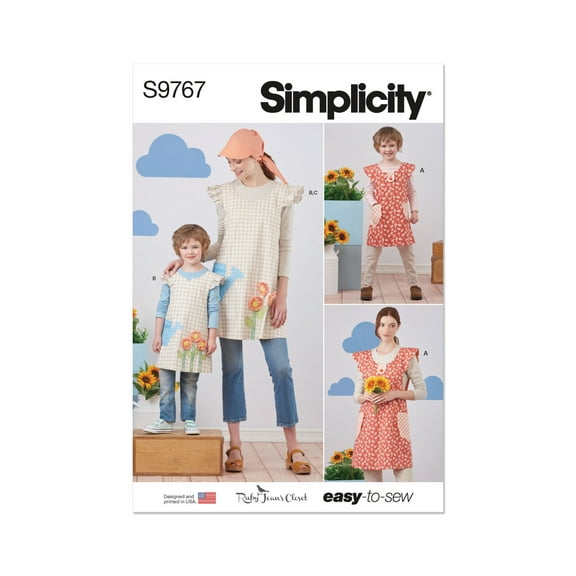 Simplicity Sewing Pattern 9767 Aprons, Headwear A (S - L / S - L)