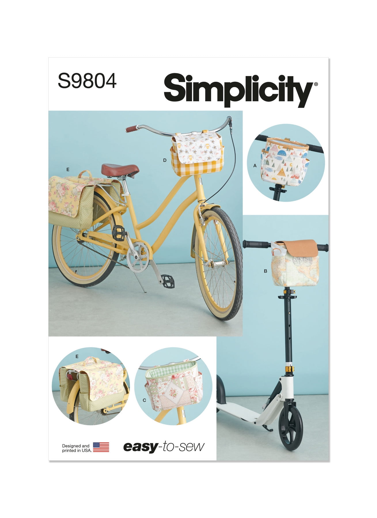 Simplicity Paper Sewing Pattern 9804 - Bags and Accessories - Walmart.com