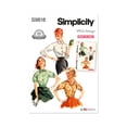 thumbnail image 1 of Simplicity Sewing Pattern 9818 - Misses' Blouses, Vintage 1950's "Simple To Make", Size: R5 (14-16-18-20-22), 1 of 5