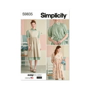 Simplicity Sewing Pattern 9835 - Misses Dress and Pinafore Apron In Two Lengths by Elaine Heigl Designs, Size A XS-S-M-L-XL
