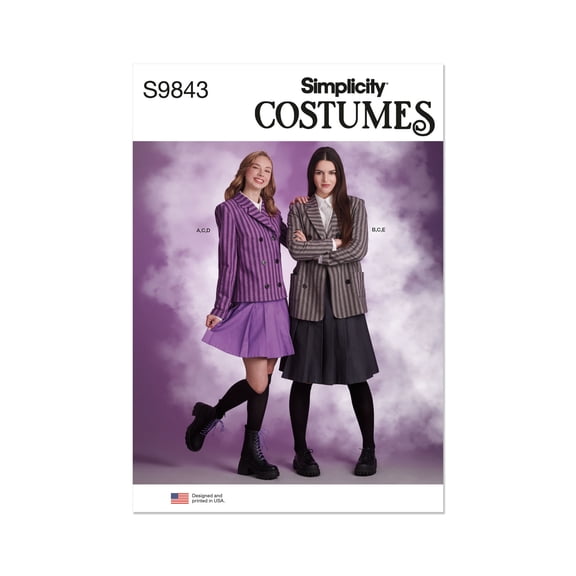 Simplicity Sewing Pattern 9843 - Misses' Costume, Size: H5 (6-8-10-12-14)