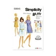 thumbnail image 1 of Simplicity Sewing Pattern 9845 - Misses' Dress in Two Lengths, Size: Y5 (18-20-22-24-26), 1 of 6