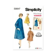 Simplicity Sewing Pattern 9847 - Misses' Coat in Three Lengths, Size Y5 18-20-22-24-26