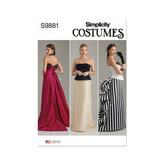 Simplicity Sewing Pattern 9881 - Misses' Skirts, Size: A (6-16)