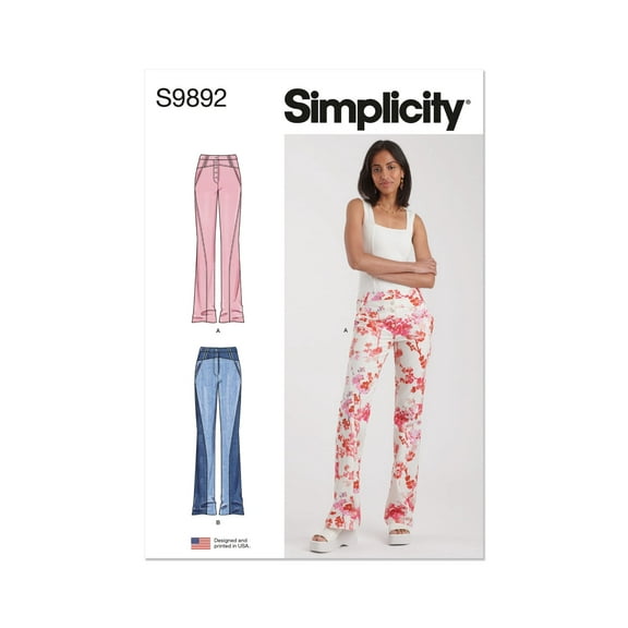 Simplicity Sewing Pattern 9892 - Misses' Jeans, Size: K5 (8-10-12-14-16)