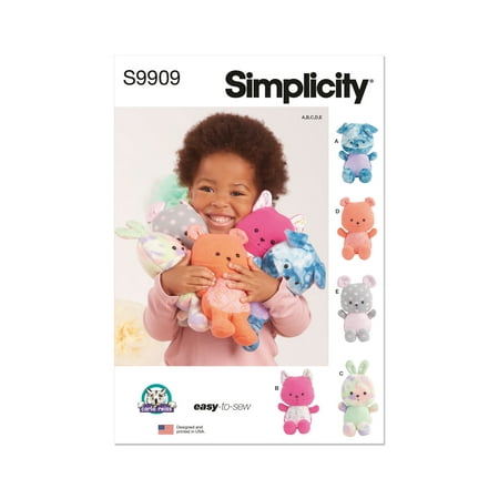 Simplicity Paper Sewing Pattern 9909 - Toys