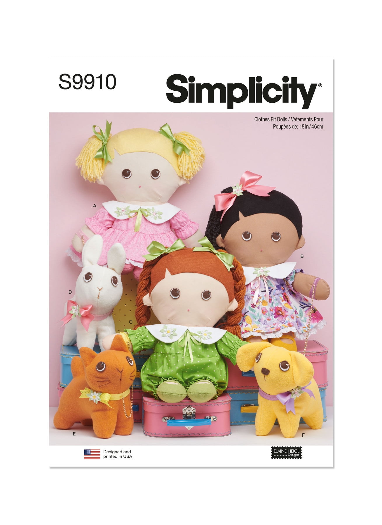 Simplicity Paper Sewing Pattern 9910 - Toys - Walmart.com