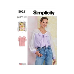 Simplicity Sewing Pattern 9921 - Misses' Top with Sleeve Variations, Size: K5 (8-10-12-14-16)