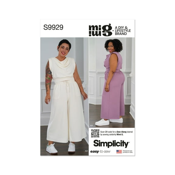 Simplicity Sewing Pattern 9929 -Misses' and Women's Lounge Set by Mimi G Style, Size: BB (20W-22W-24W-26W-28W)
