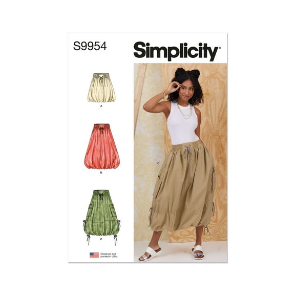 Simplicity Sewing Pattern 9954 - Misses' Skirts, Size: H5 (6-8-10-12-14)