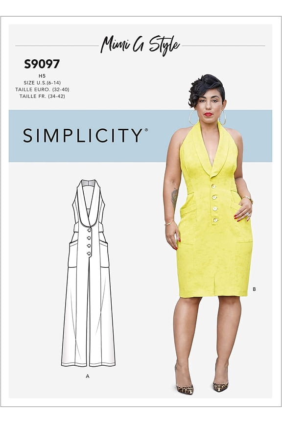 Sewing Pattern R10504 / S9097 - Misses' Dress & Jumpsuit by Mimi G Style, Size 16-24