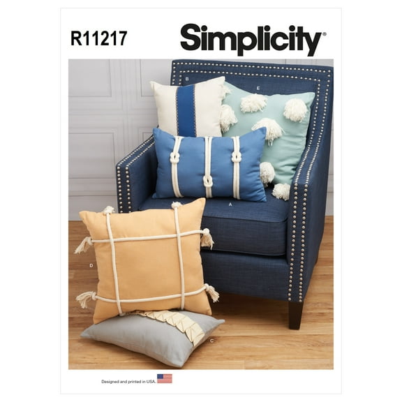 Simplicity Sewing Pattern R11217 (9355) - Pillows, Size: OS (One size)