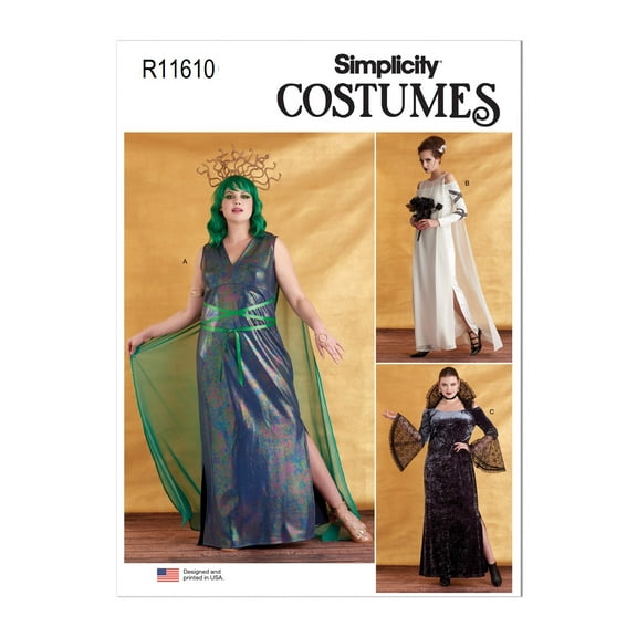 Simplicity Sewing Pattern R11610 (9629) - Misses' and Women's Costumes, Size: AA (10-12-14-16-18)