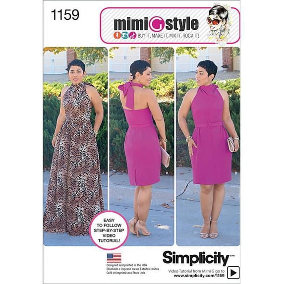 Simplicity Size 16-24 Dress Pattern, 1 Each