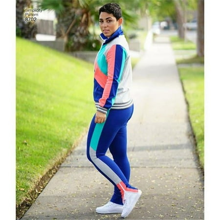 Simplicity Size 16-24 Sportswear Pattern, 1 Each