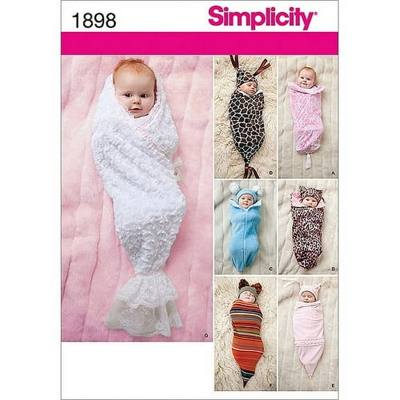 Simplicity Size XXS-XS Baby Accessory Pattern, 1 Each