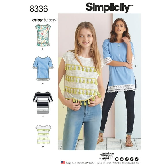 Simplicity Size XXS-XXL Tops, Vest, Jackets & Coats Pattern, 1 Each