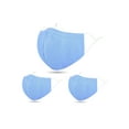 thumbnail image 1 of Simplicity Solid Print Face Mask, Breathable Flexible Soft, 3 Count, 1 of 4