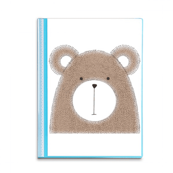 Simplicity Style Chubby Bear  Animal Book Sheet Protectors Portfolio Binder Folder