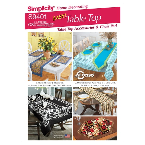 Simplicity Tabletop Accessories and Chair Pad-ONE SIZE