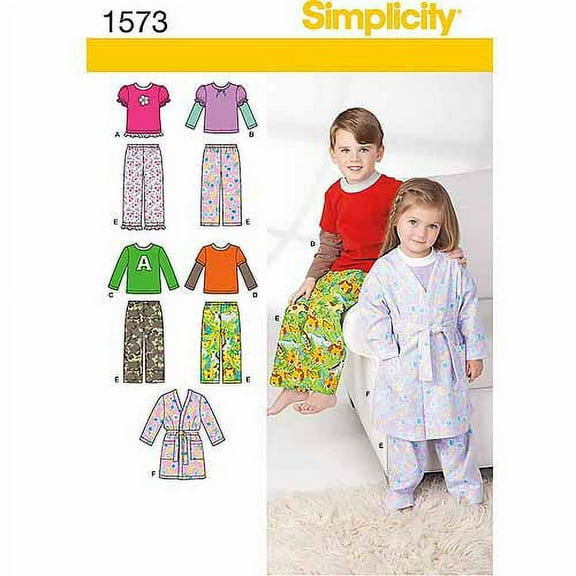 Simplicity Toddlers' Size 0.5-3 Loungewear Pattern, 1 Each
