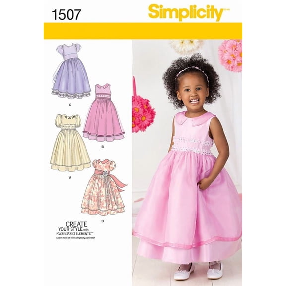 Simplicity Toddlers' Size 4-8 Dresses Pattern, 1 Each