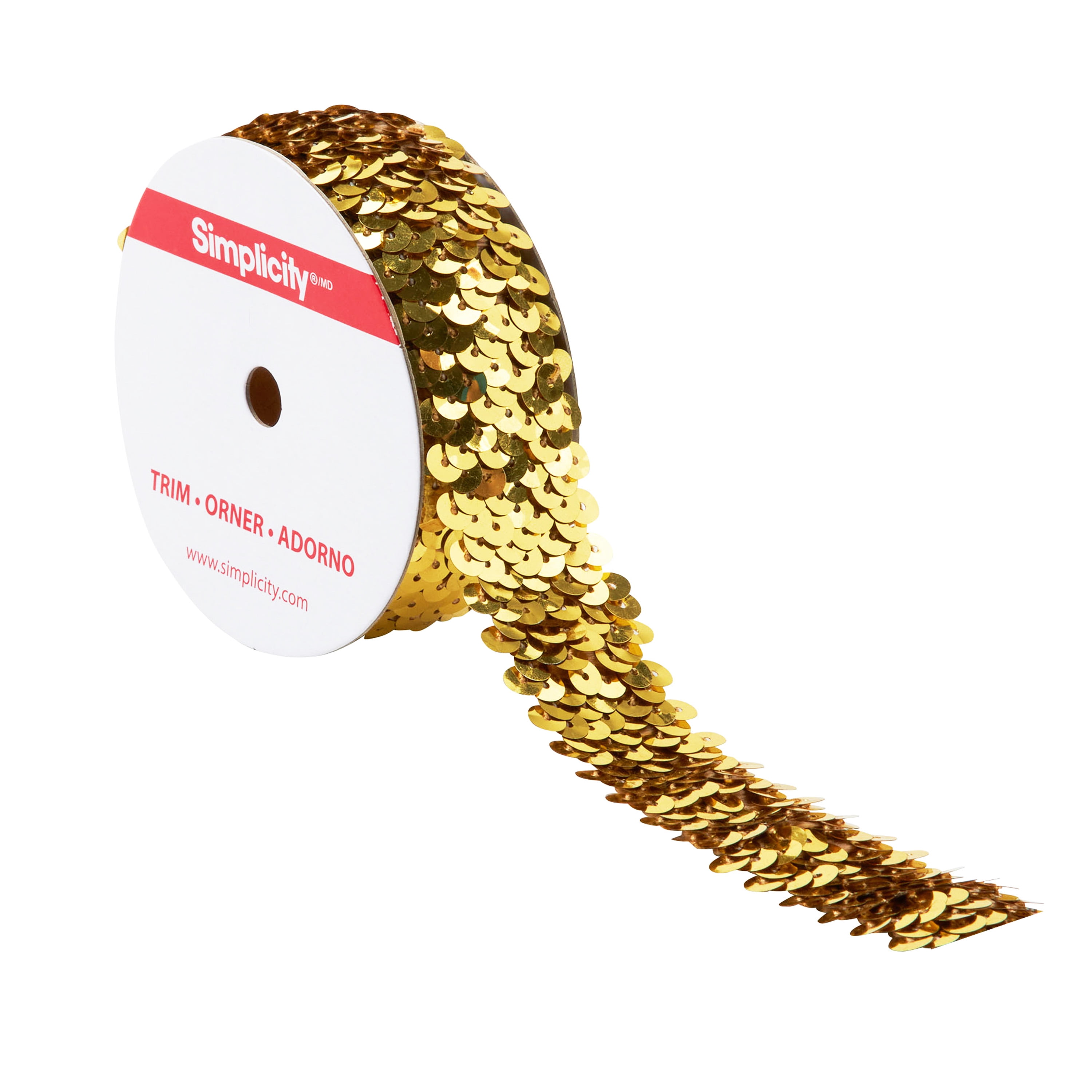 Gold Edge Trim - Gold Sequin - .5 (GS0012E50) 