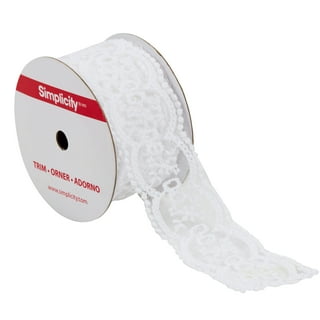 Simplicity Ribbons, Trim & Embellishments in Sewing | White