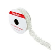 Simplicity Trim, White 3/4 inch Classy Lace Trim Great for Apparel, Home Decorating, and Crafts, 3 Yards, 1 Each
