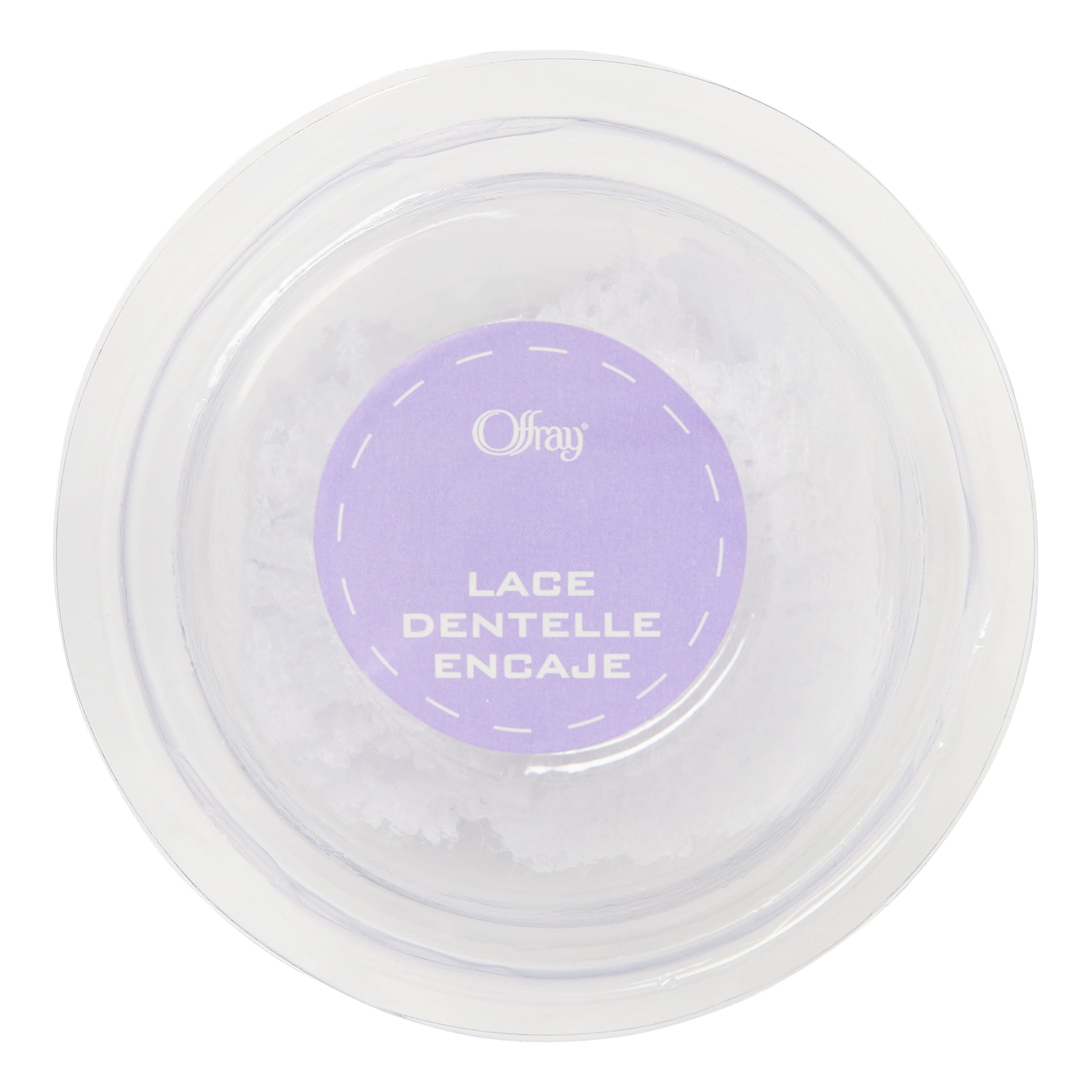 Offray White Lace Ribbon Bubbles, 1 Each