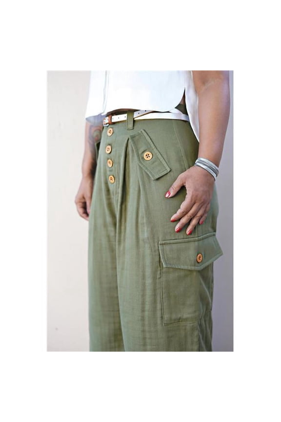 US8889H5 Womens Shirt & Wide Leg Pants, Size H5