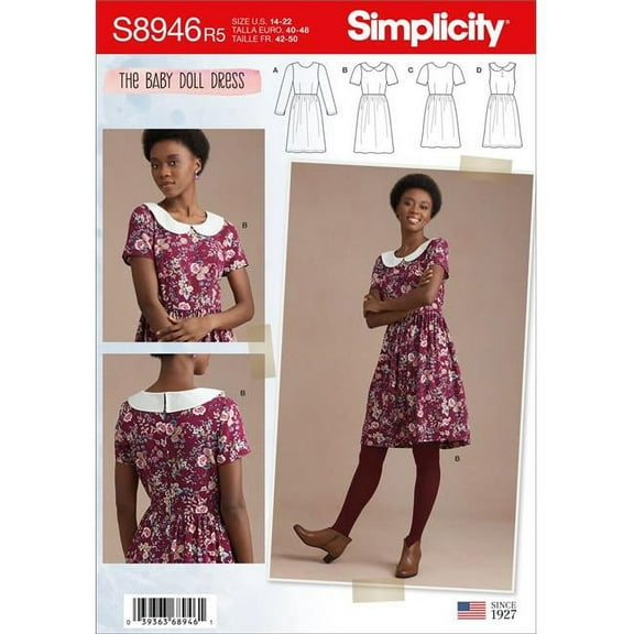 Simplicity US8946R5 Womens Sewing Pattern Dress, Size R5