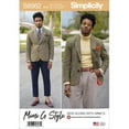 thumbnail image 1 of Simplicity US8962AA Sewing Pattern Mens Lined Blazer, Size AA, 1 of 6