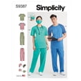 thumbnail image 1 of Simplicity Unisex Knit Scrub Tops, Pants, Cap and Mask-XS-S-M-L-XL-XXL, 1 of 9